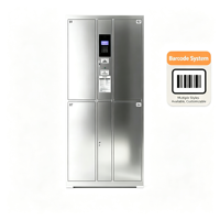 Armoire de classement moderne en acier inoxydable à 4 tiroirs avec serrure à code, ignifuge et grande capacité, solution de stockage commerciale