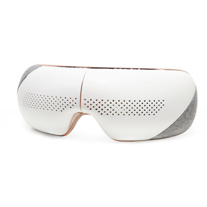 Masseur oculaire chauffant électrique blanc, rechargeable par USB, sans fil, vibrant, pour adultes - Product Image 1