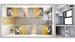 Muebles de habitación para niños, litera, hogar, hotel, hostel, uso, cama sencilla para la escuela - Product Image 4