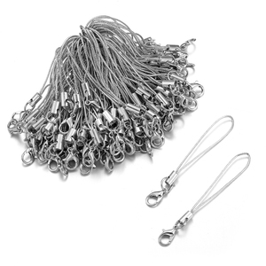 Lanière en polyester anneau unique fermoir homard corde porte-clés crochets sangle de téléphone portable accessoires porte-clés V175 - Product Image 3