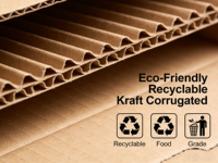 Cajas de Pizza Ecológicas Desechables y Reciclables de Cartón Corrugado Kraft SP4436, Tamaño Personalizado, Diseño Impreso con UV, para Empaque de Alimentos