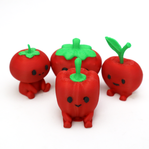 Décorations Modernes Créatives et Tendance en Forme de Petites Légumes Imprimés en 3D pour Animaux et Dinosaures – Collection 4 Pièces - Product Image 3