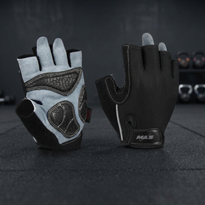 Men's Women's Half-<b>Finger</b> Leather Cycling Gloves Breathable Spandex Non-Slip Impact Gloves Mountain <b>Bike</b> Riding Fitness Training - Product Image 2