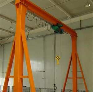 Grue portative de portique de grue de petit portique manuel de structure simple de 5 tonnes 10 tonnes - Product Image 3