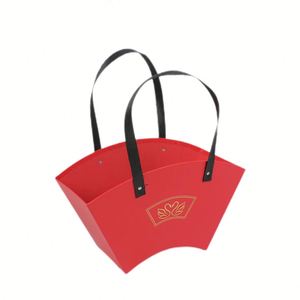กล่องกระดาษใส่ดอกไม้แบบพกพา รูปทรงพัดลม - Product Image 1