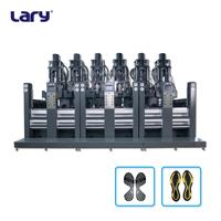 Machine de moulage par injection de semelles en caoutchouc haute précision 1650KN, 6 stations, moteur LARY, pour la production de semelles de chaussures de sport et décontractées