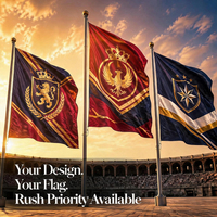 Drapeau triangulaire personnalisé en polyester, bannière imprimée numériquement, logo personnalisé, sports d'équipe, extérieur, toutes tailles, vente en gros, événementiel