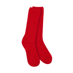 Chaussettes mi-hautes pour femmes, couleur unie violet, 100% coton, respirantes, pour usage quotidien, tricotées, style classique, saison printemps - Product Image 4