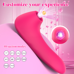 Wholesale Price Sensual Silicone <strong>Suction</strong> Vibrator for Women's Clit Nipples G-Spot Masturbation Sex Toys <strong>Mini</strong> Sucker Massager - Product Image 2