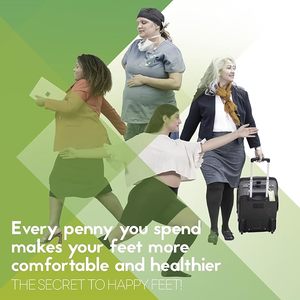 جوارب ضغط مخصصة بشعار خاص للساق العريضة، مقاسات كبيرة للنساء والرجال، ضغط متدرج 15-20 ملم زئبق، مصنوعة من الفيسكوز والخيزران - Product Image 5