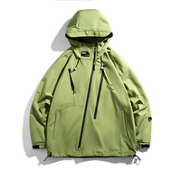 Veste coupe-vent imperméable personnalisée pour randonnée d'hiver pour hommes, veste coupe-vent d'extérieur à coquille souple pour hommes, unisexe