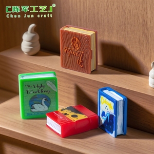 Livres de contes de fées sur la simulation de micro-paysages, artisanat en résine, maisons de poupées, accessoires décoratifs DIY, mini décorations de bureau - Product Image 3