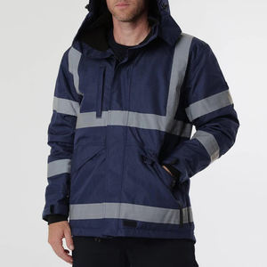 Veste de sécurité réfléchissante de travail d'hiver à LED imperméable de classe 1 à haute visibilité, vente en gros, avec logo personnalisé - Product Image 4