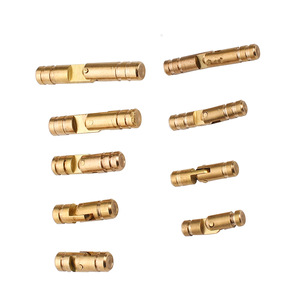 Bisagras Cilíndricas de Cobre, Herrajes de Latón, Diseño Minimalista de Media Mortaja, Bisagras Duraderas para Muebles 4 154 174 204 255 155 175 195 - Product Image 5