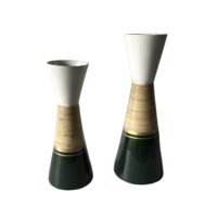 Meilleure vente avec lot de 3 vases laqués de haute qualité à deux tons 100% du Viet Nam