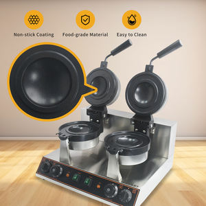 Commerciale in acciaio inox UFO Burger Maker antiaderente elettrico cialda per fare il gelato pressa negozi <span class=keywords><strong>ristoranti</strong></span> 220v - Product Image 3