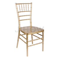 Chaises Chiavari en résine dorée pour événements, mariages, hôtels, salles de banquet, extérieur, avec coussins souples amovibles – Vente en gros