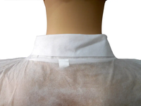 Robe de patient jetable en SMS pp non tissé, robe de visiteur, robe d'isolement