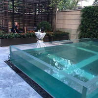 Piscine en acrylique transparente Leyu, sur mesure, écologique, haute transparence, couture sans joint, garantie 20 ans, directement de l'usine