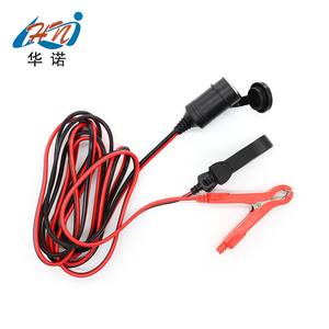 12V/24V Thuốc lá nhẹ hơn ổ cắm Adapter Mở rộng dây với pin <span class=keywords><strong>Alligator</strong></span> kẹp. - Product Image 2