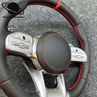 Pour la mise à niveau du volant en cuir noir des voitures de sport Mercedes-Benz W213 W222 W223 W167 X253 C238 C118 W463 V167 X247