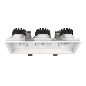 Foco LED Cuadrado Empotrable de Aluminio Negro de 12W, 24W, 36W para Interiores, Oficinas, Comercios y Hogares - Product Image 3