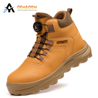 Bottes de Travail Industrielles OEM 2025 Légères Respirantes Imperméables à Embout d'Acier pour Femmes Hommes, Chaussures de Sécurité d'Hiver pour Usine