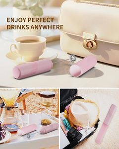 Portable Milk Frother Handheld Battery Operated Electric Coffee Frother Wand Drink Mixer for Matcha Lattes Cappuccino - Product Image 5