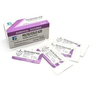 Toptan tek kullanımlık veteriner Dexon cerrahi sütür Pet Needle sütür iğne ile - Product Image 6