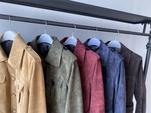 فاخر جلد الخراف الحقيقي جلد بومبر سترة راكب الدراجة النارية حزام اتجاه جديد أزياء تناسب ضئيلة مخصص لينة جلد الغزال الأصلي سترة النساء - Product Image 4