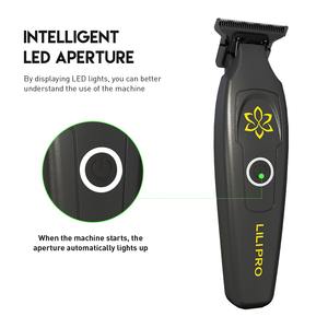Tondeuse à <span class=keywords><strong>barbe</strong></span> et cheveux LILIPRO M10 pour hommes, sans fil, lame de barbier à zéro espacement, rechargeable, tondeuse de finition professionnelle pour hommes - Product Image 6