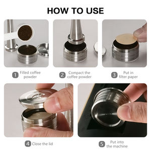 Capsules de café réutilisables compatibles avec les cafetières DETAL Q NDIQ7323 DETALQ MILKQOOL LAVAZZA EP MINI, 1 pièce - Product Image 5