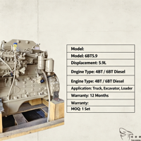 Ensemble moteur 6BT5.9, 4BT, 6BT, 6CT, moteur diesel complet, neuf et d'occasion, pour atelier de réparation de véhicules utilitaires, directement de l'usine