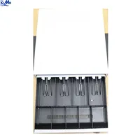 Laci Kas POS RJ11/RJ12 12V/24V Casing Logam Terlaris dengan 5 Kompartemen Uang Kertas 8 Kompartemen Koin Kunci Sentuh Tersedia