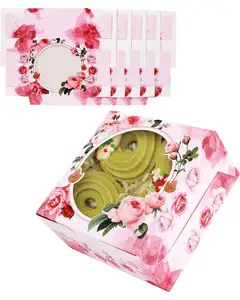 Best Selling Wholesale New Style Cookie Box Luxury Clear Biscuit Cake Bread Donuts Sushi Pastry Snack Bakery Paper Packaging Box