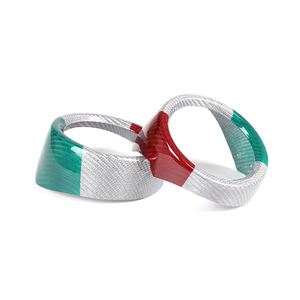 <span class=keywords><strong>Alfa</strong></span> <span class=keywords><strong>Romeo</strong></span> <span class=keywords><strong>Stelvio</strong></span> - Juego de 2 Piezas de Molduras Interiores de Consola Central de Lujo en Fibra de Carbono Tricolor para el Tablero - Product Image 2