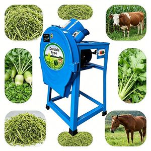 Hacheuse de fourrage 1kW 220V pour les agriculteurs indonésiens, coupe l'herbe à éléphant <span class=keywords><strong>et</strong></span> <span class=keywords><strong>le</strong></span> <span class=keywords><strong>chou</strong></span> pour les chèvres, 100 kg/h CE - Product Image 1
