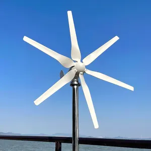 Générateur d'éolienne 1kw 1000w 500w moteur à turbine horizontale moulin à vent domestique, avec contrôleur MPPT, panneau solaire à énergie libre