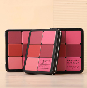 Palette di Blush Opaco Cremoso Impermeabile in 12 Colori con Pigmenti, Correttore a Lunga Durata, Trucco Viso Tutto-in-Uno - Product Image 3