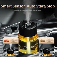 Diffuseur de parfum intelligent rechargeable pour voiture avec intensité réglable, diffuseur automatique d'arômes pour porte-gobelet, rafraîchisseur d'air