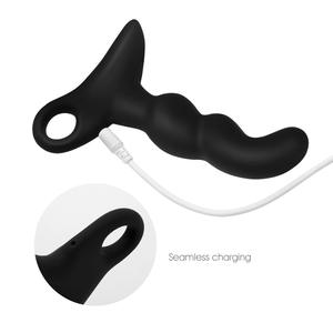 Haute qualité Couple sexe mâle femelle Plug Anal vibrateur masseur de <span class=keywords><strong>Prostate</strong></span> Masturbation masculine Plug Anal jouets pour hommes - Product Image 3