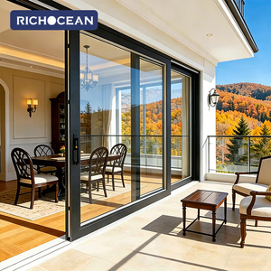 <span class=keywords><strong>Porte</strong></span> <span class=keywords><strong>coulissante</strong></span> moderne en aluminium à double rail RICHOCEAN, sur mesure, à haute efficacité énergétique, pour villa - Product Image 3