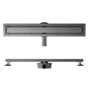 Desagüe de ducha lineal antiolor de fácil instalación Acabados especiales con rejilla de inserción de azulejo y base giratoria 360 - Product Image 2