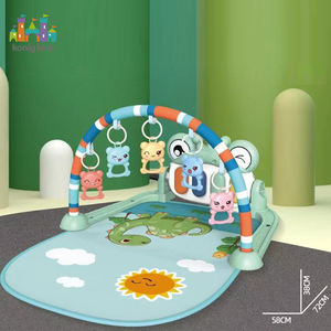 Konigキッズキック & プレイピアノジムライト & ミュージック付きベビーおもちゃベビーマットベビーアクティビティジムギムナシオパラベベ - Product Image 4