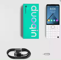 QIN F22 Pro, Teléfono Desbloqueado con Pantalla Táctil, Android 12, 4G, LCD, Teclado Qwerty, Blanco, 4GB RAM+64GB ROM, Procesador Helio Serie G, 8MP