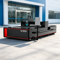 Machine de découpe laser à fibre pour plaques métalliques CNC 3000W à table unique