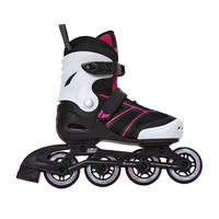 Patins à roulettes en ligne pour enfants, taille réglable, avec support en aluminium et roues en PU, pour garçons et filles