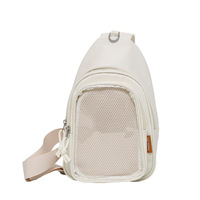 Ita personnalisé sac à bandoulière pour femmes imperméable en nylon unique sacs à bandoulière Pin affichage clair fenêtre poitrine Pack Itabag