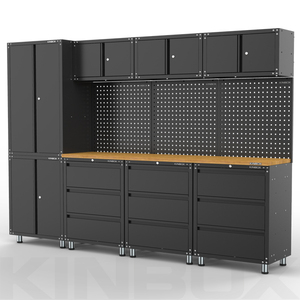 Kinbox 12 Pieces Metal Garage Tool Display Tool Chest for Home Garage 20CM12B Garage Tool Chest - Product Image 5
