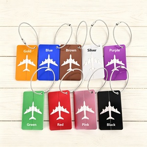 Custom Metal Luggage Tags, Airplane Baggage Tag, Bagpack Bag Travel <b>Gift</b> for Business & Vacation, Promotional <b>Gifts</b> - Product Image 6